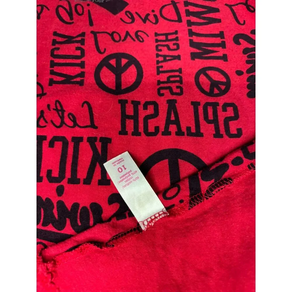 Justice SWIM girls size 10 short sleeve shirt
